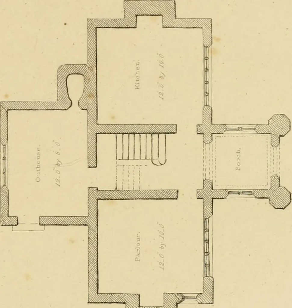 An illustration from Designs for lodges and park entraces, 1833, leaf 88