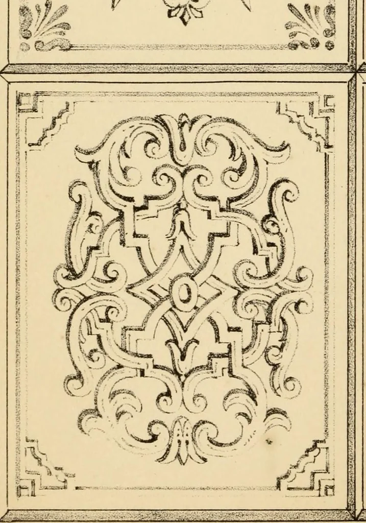An illustration from Designs for ornamental window glass : with explanatory remarks and an index : 1st March, 1847, 1847, leaf 24