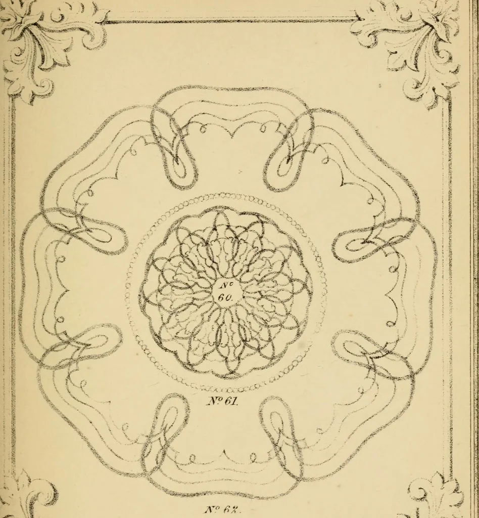 An illustration from Designs for ornamental window glass : with explanatory remarks and an index : 1st March, 1847, 1847, leaf 45