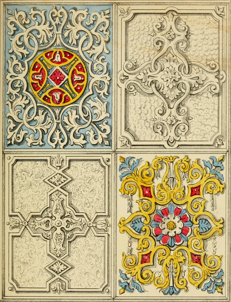 An illustration from Designs for ornamental window glass : with explanatory remarks and an index : 1st March, 1847, 1847, leaf 65