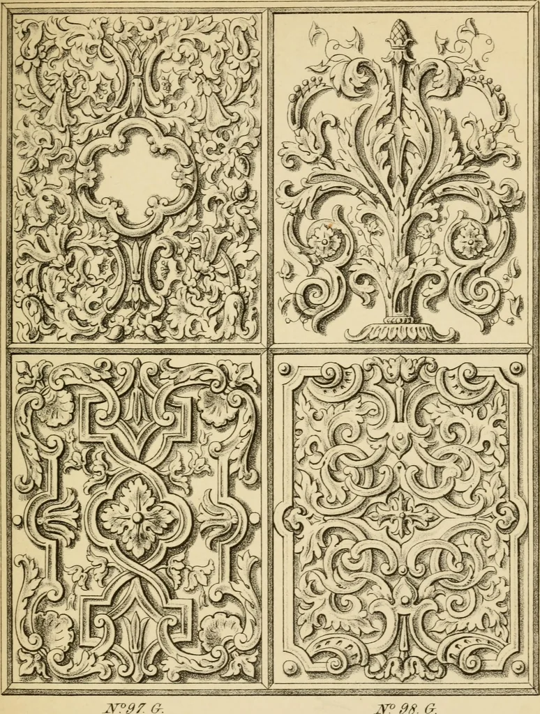 An illustration from Designs for ornamental window glass : with explanatory remarks and an index : 1st March, 1847, 1847, leaf 67
