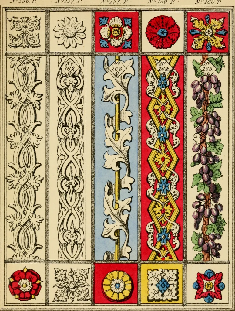 An illustration from Designs for ornamental window glass : with explanatory remarks and an index : 1st March, 1847, 1847, leaf 89