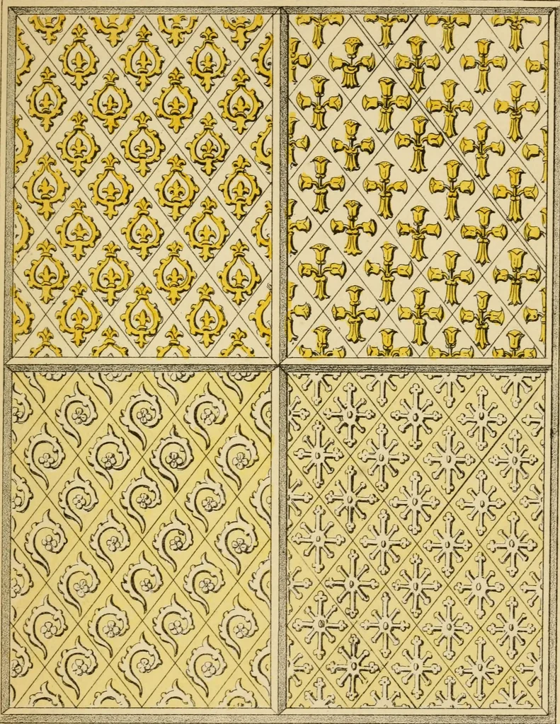 An illustration from Designs for ornamental window glass : with explanatory remarks and an index : 1st March, 1847, 1847, leaf 95