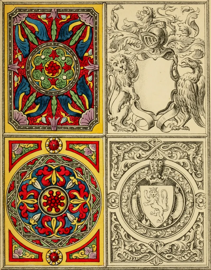 An illustration from Designs for ornamental window glass : with explanatory remarks and an index : 1st March, 1847, 1847, leaf 97