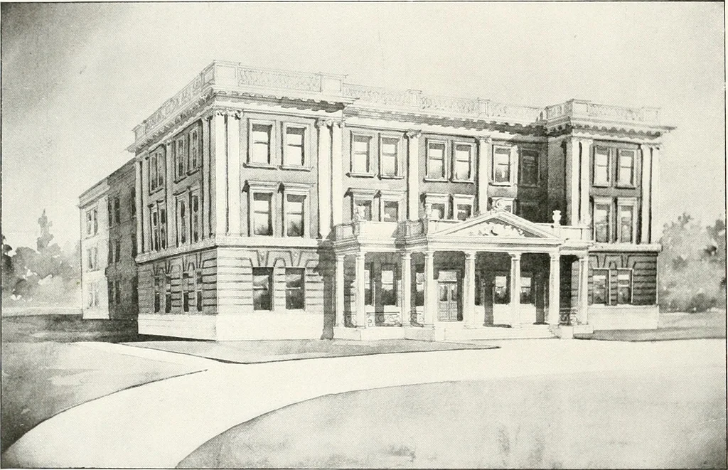 An illustration from Designs from the work of Frank P. Milburn, architect, Columbia, S.C, 1901, leaf 13