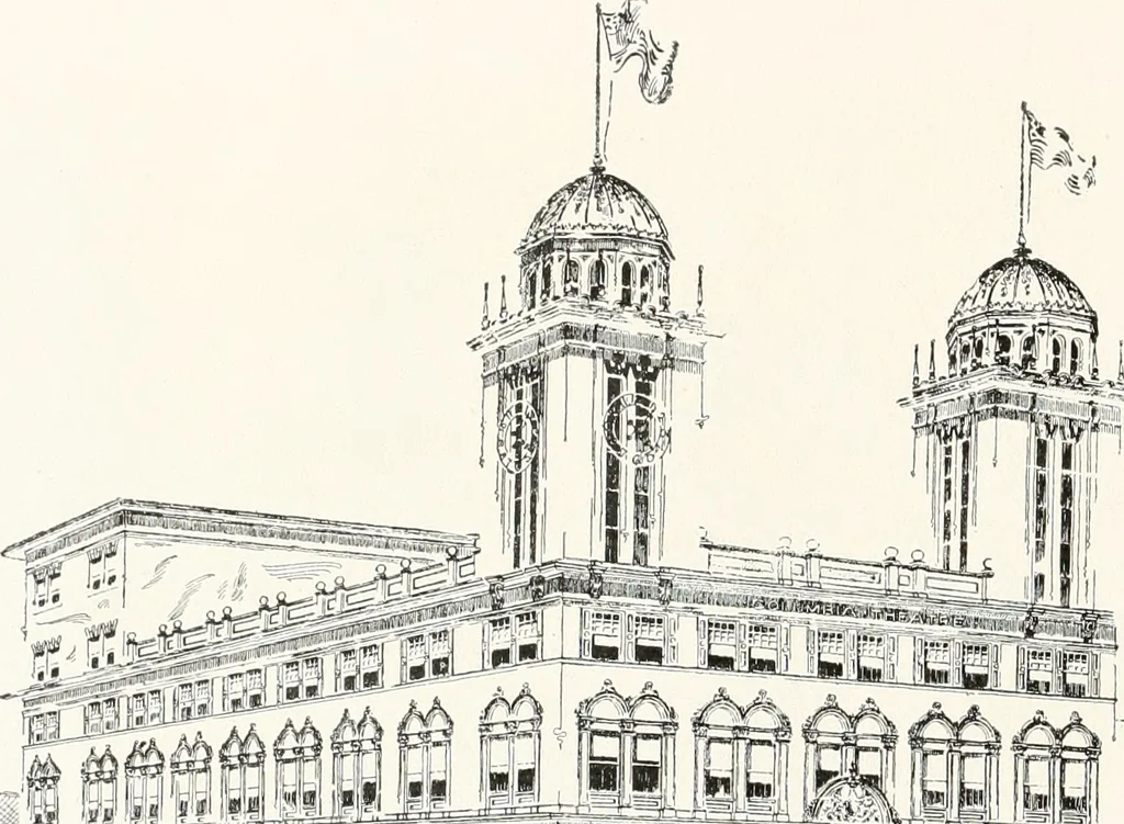 An illustration from Designs from the work of Frank P. Milburn, architect, Columbia, S.C, 1901, leaf 35