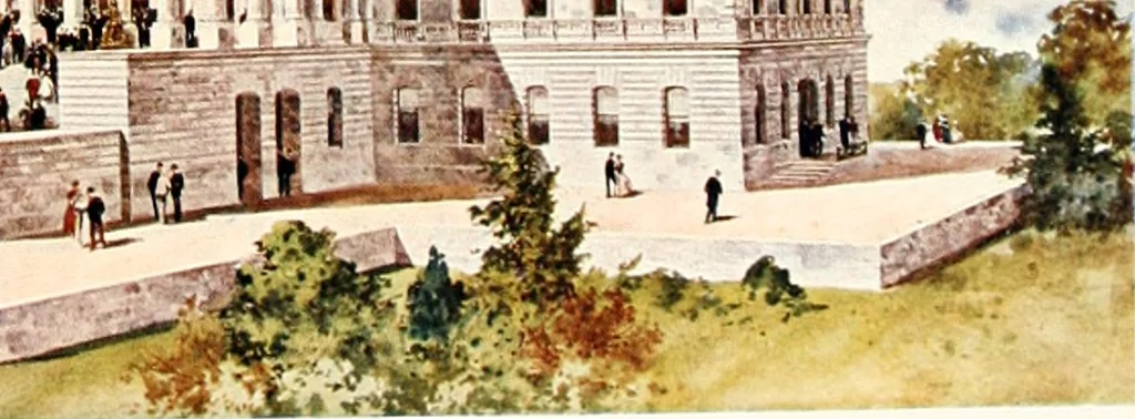 An illustration from Designs from the work of Frank P. Milburn, architect, Columbia, S.C, 1901, leaf 38