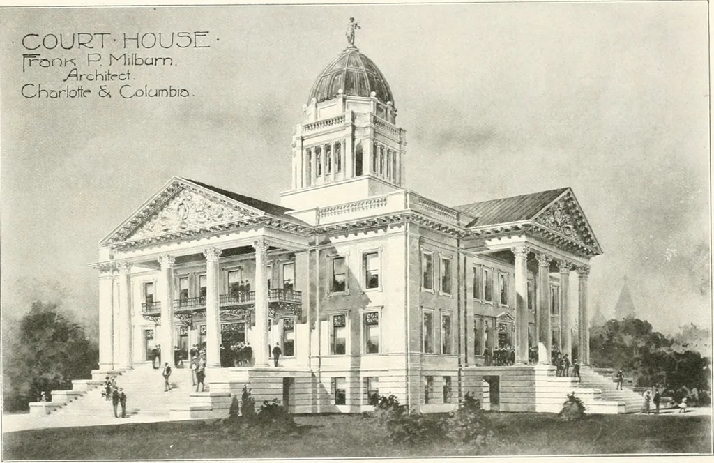 An illustration from Designs from the work of Frank P. Milburn, architect, Columbia, S.C, 1901, leaf 6
