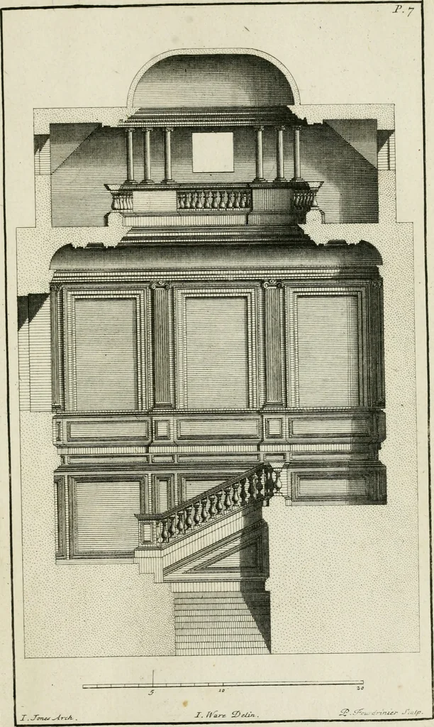 An illustration from Designs of Inigo Jones and others, 1731, leaf 26