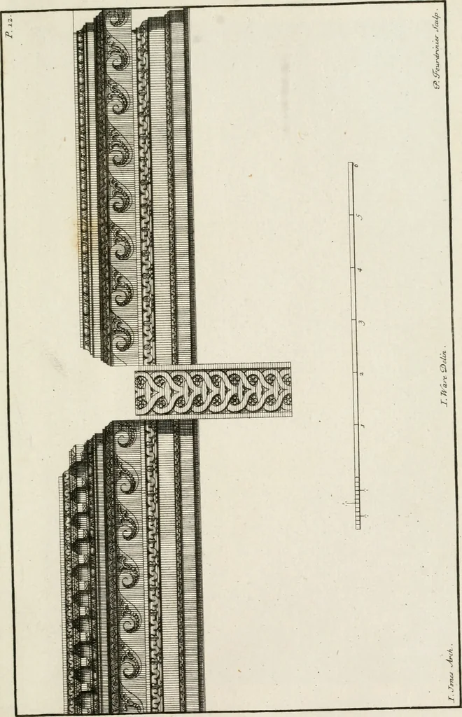 An illustration from Designs of Inigo Jones and others, 1731, leaf 34