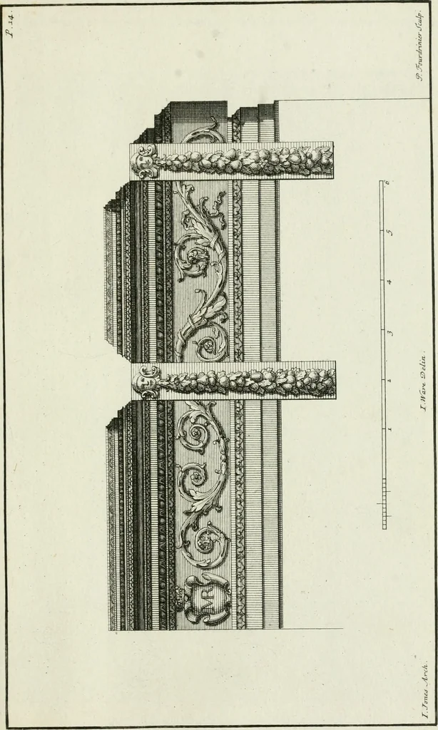 An illustration from Designs of Inigo Jones and others, 1731, leaf 38