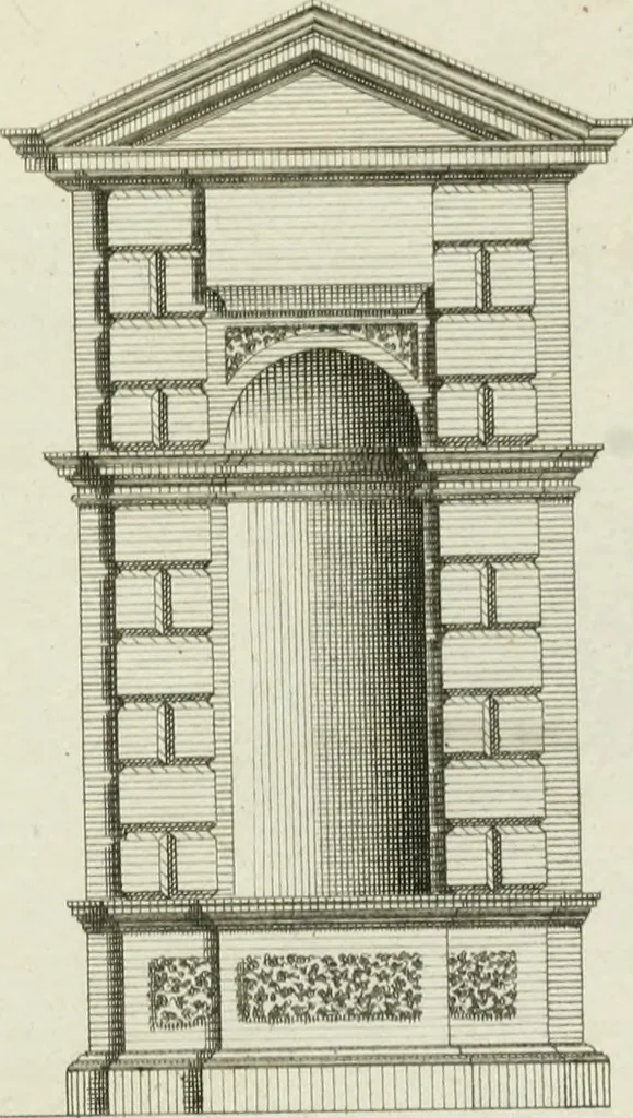 An illustration from Designs of Inigo Jones and others, 1731, leaf 58