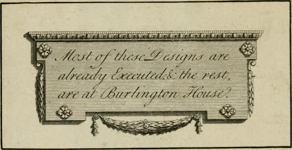 An illustration from Designs of Inigo Jones and others, 1731, leaf 7