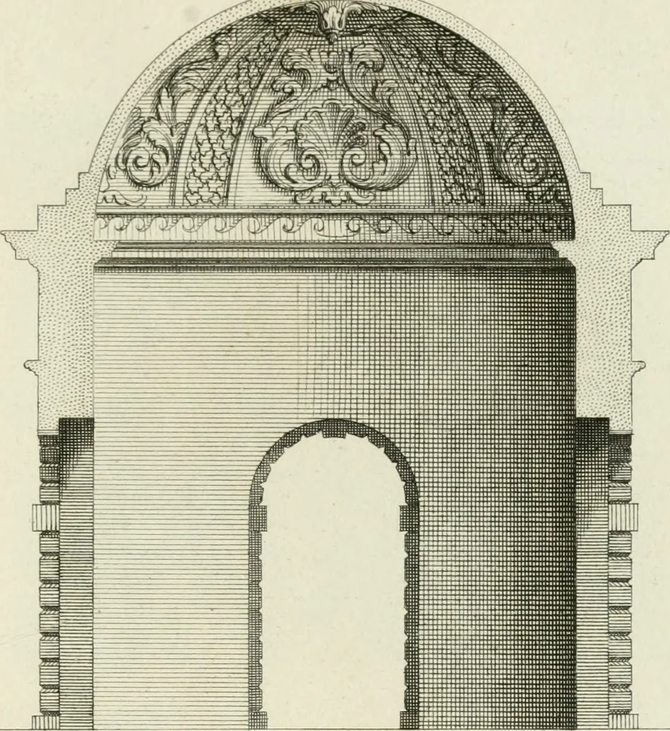 An illustration from Designs of Inigo Jones and others, 1731, leaf 82