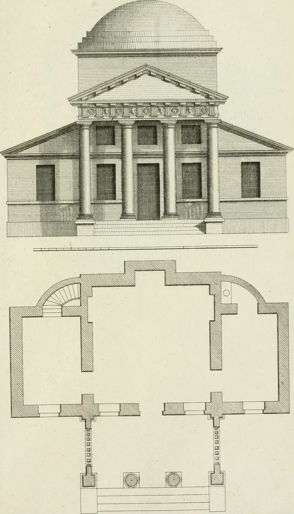 An illustration from Designs of Inigo Jones and others, 1731, leaf 90