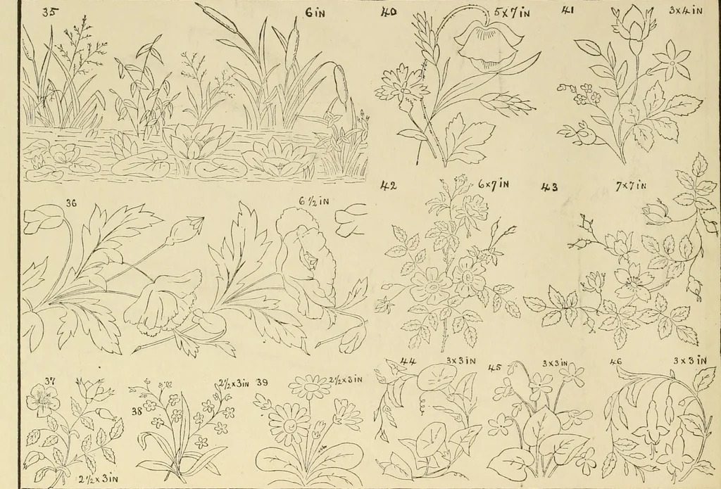 An illustration from Designs and patterns for needle work, 1873, leaf 12