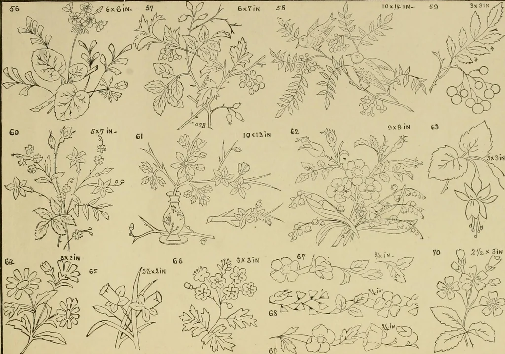 An illustration from Designs and patterns for needle work, 1873, leaf 13