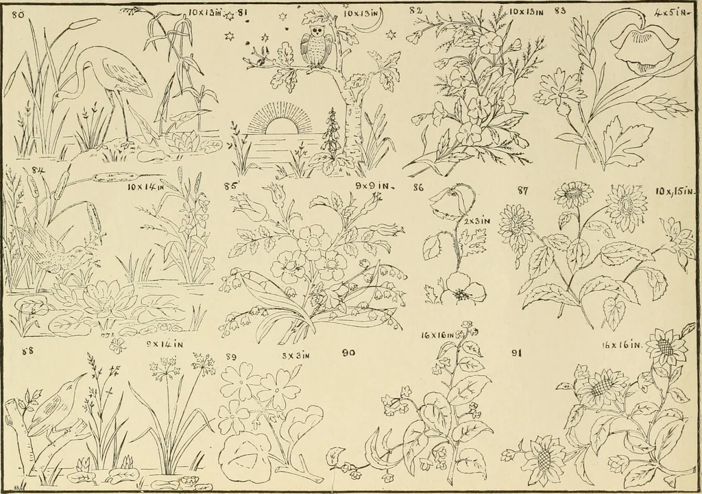 An illustration from Designs and patterns for needle work, 1873, leaf 14