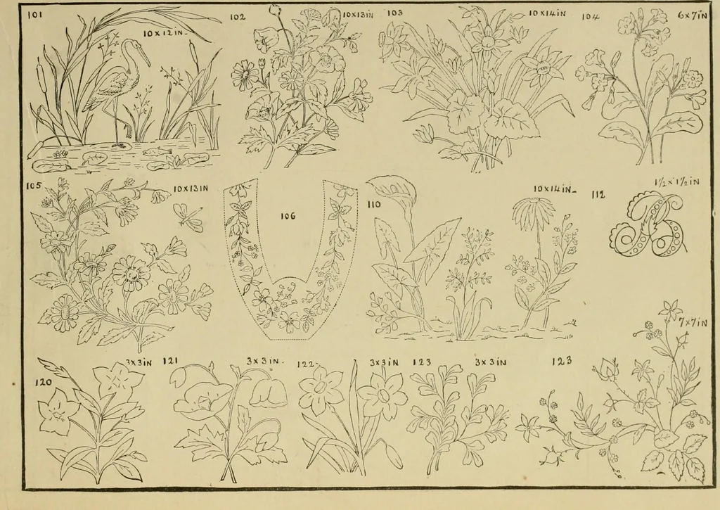 An illustration from Designs and patterns for needle work, 1873, leaf 15