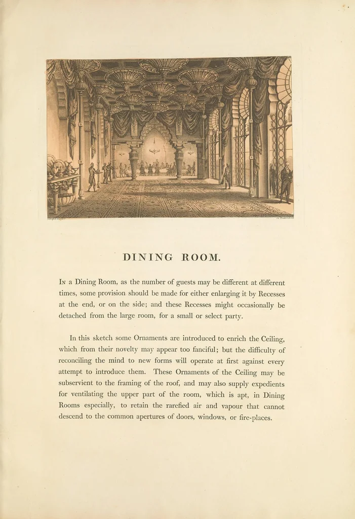 An illustration from Designs for the pavillon at Brighton : humbly inscribed to His Royal Highness the Prince of Wales, 1808, leaf 65