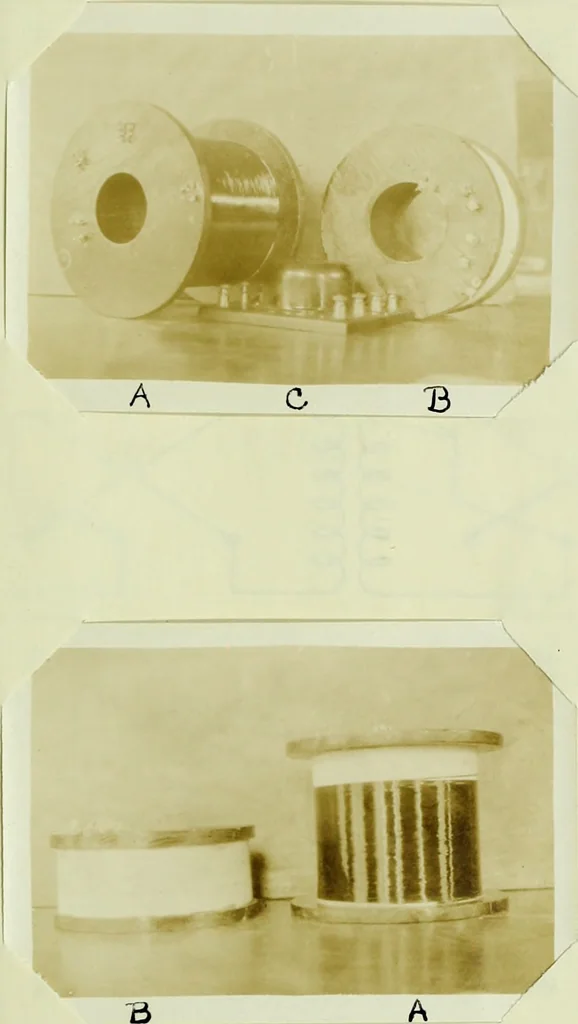 An illustration from The design and test of a new type of telephone repeating coil, 1915, leaf 52