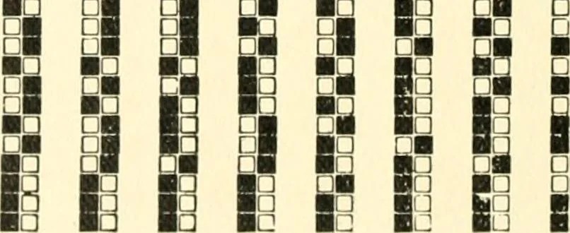 An illustration from Design texts : a practical treatise on textile design, cloth construction, fabric analysis and calculations, 1910, leaf 190