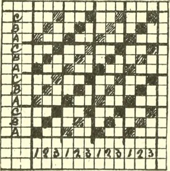 An illustration from Design texts : a practical treatise on textile design, cloth construction, fabric analysis and calculations, 1910, leaf 21