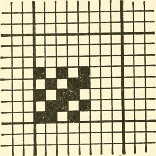 An illustration from Design texts : a practical treatise on textile design, cloth construction, fabric analysis and calculations, 1910, leaf 32