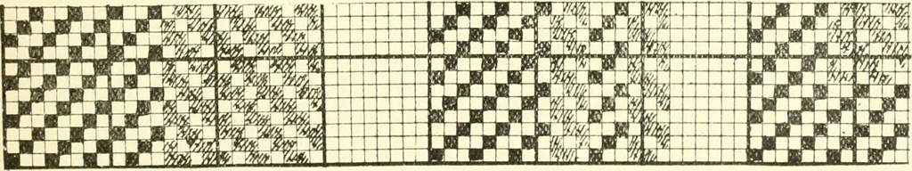 An illustration from Design texts : a practical treatise on textile design, cloth construction, fabric analysis and calculations, 1910, leaf 49