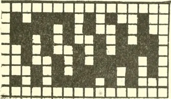 An illustration from Design texts : a practical treatise on textile design, cloth construction, fabric analysis and calculations, 1910, leaf 91