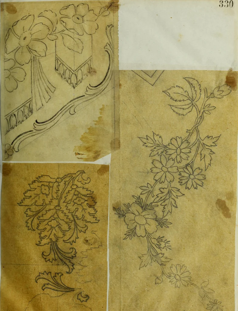 An illustration from [Design tracings, 1875, leaf 108