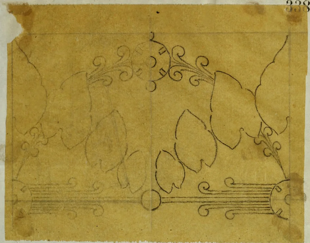 An illustration from [Design tracings, 1875, leaf 124