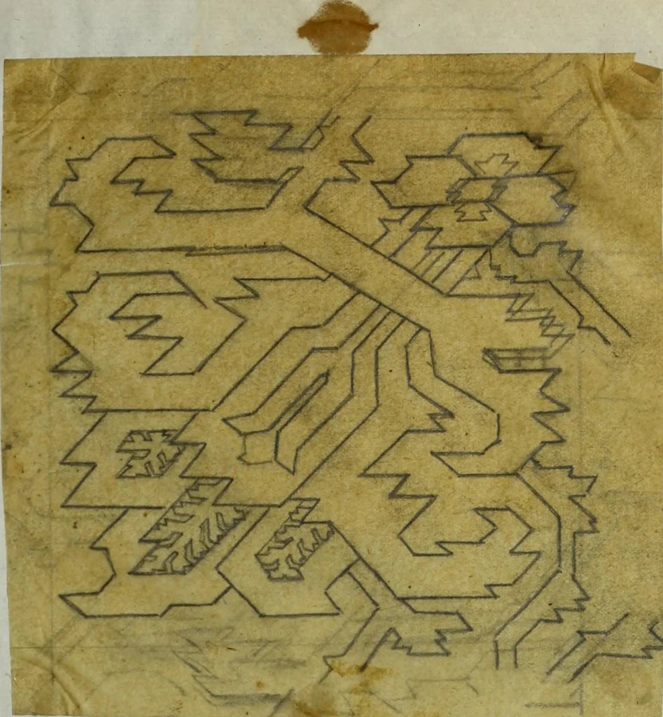 An illustration from [Design tracings, 1875, leaf 132