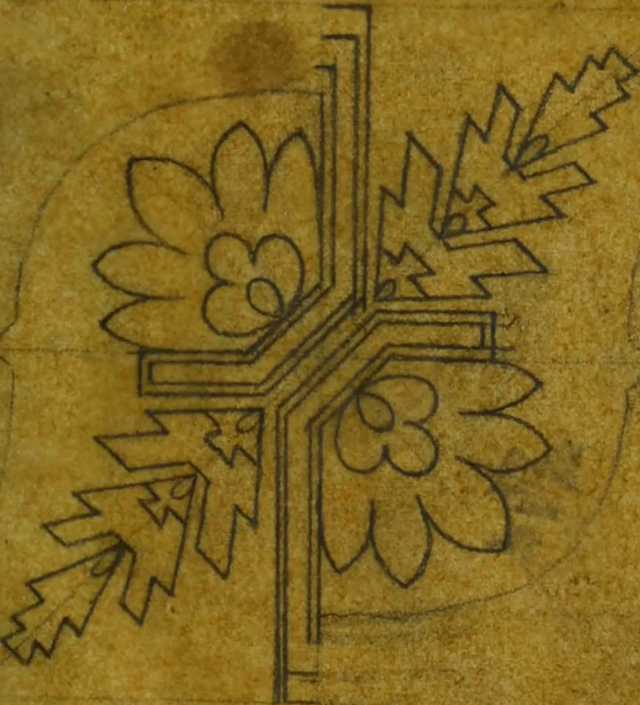 An illustration from [Design tracings, 1875, leaf 132