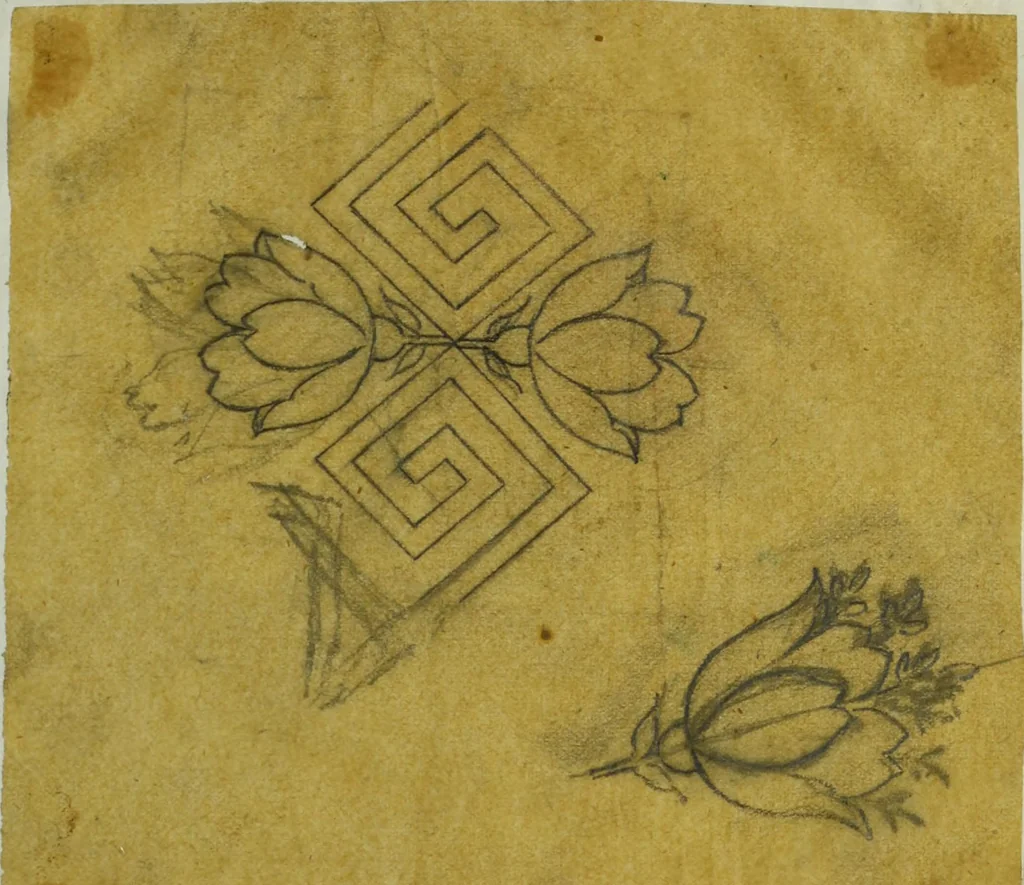 An illustration from [Design tracings, 1875, leaf 136