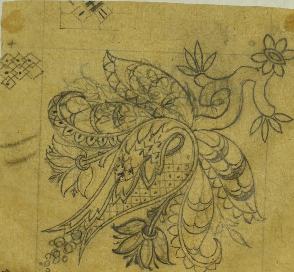 An illustration from [Design tracings, 1875, leaf 136