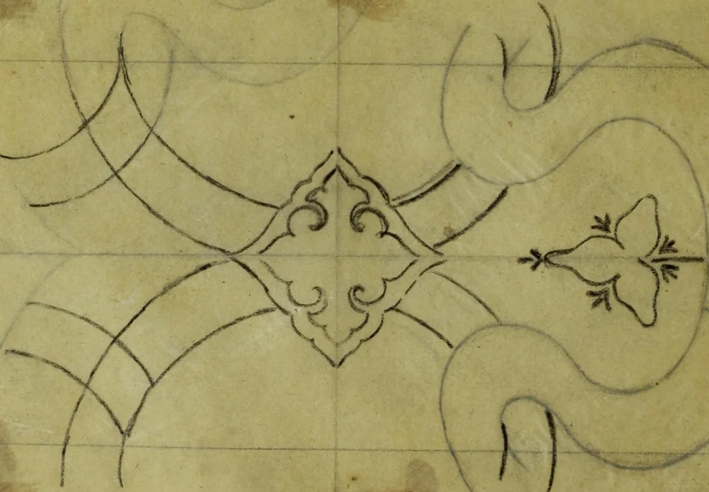 An illustration from [Design tracings, 1875, leaf 57