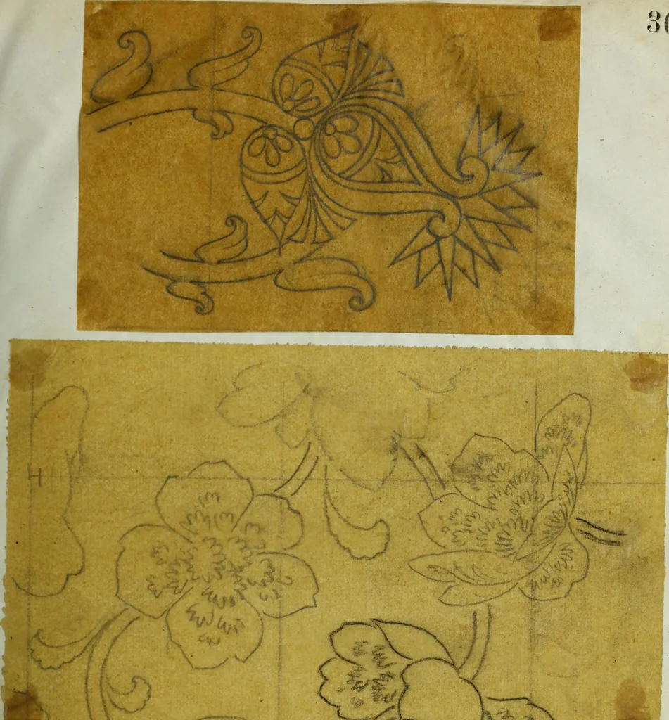 An illustration from [Design tracings, 1875, leaf 60
