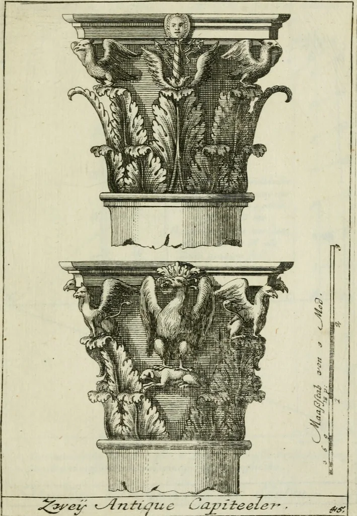 An illustration from Des Jacobi Barozzi von Vignola Grund Regeln über die fünff Säulen auffs neue zum fleissigsten ubersehen, mit unterschtedenen nöthingen Regeln vermehret und mit 50 rissern in Kupffer, 1720, leaf 126