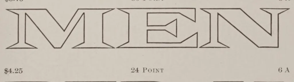 An illustration from A desk book of printing types; to which is appended a condensed catalogue and price list of printing machinery and materials, 1898, leaf 377
