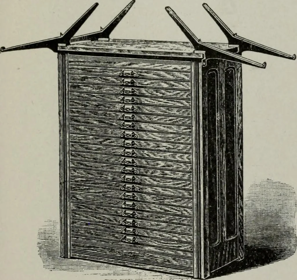 An illustration from Desk book of type specimens, borders, ornaments, brass rules and cuts : catalogue of printing machinery and printers' supplies, 1900, leaf 1002