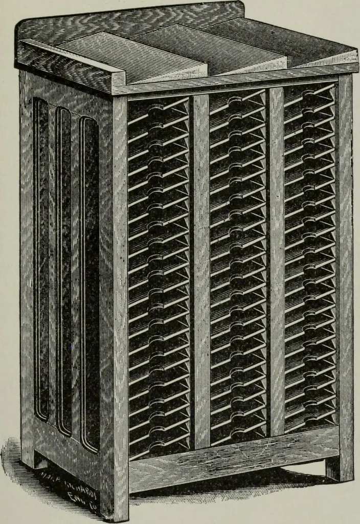 An illustration from Desk book of type specimens, borders, ornaments, brass rules and cuts : catalogue of printing machinery and printers' supplies, 1900, leaf 1012