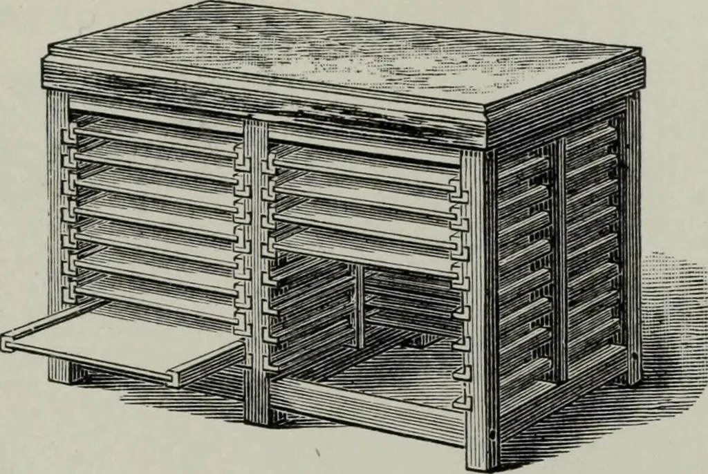 An illustration from Desk book of type specimens, borders, ornaments, brass rules and cuts : catalogue of printing machinery and printers' supplies, 1900, leaf 1020
