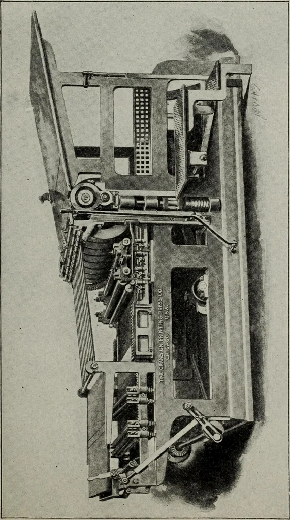 An illustration from Desk book of type specimens, borders, ornaments, brass rules and cuts : catalogue of printing machinery and printers' supplies, 1900, leaf 1046