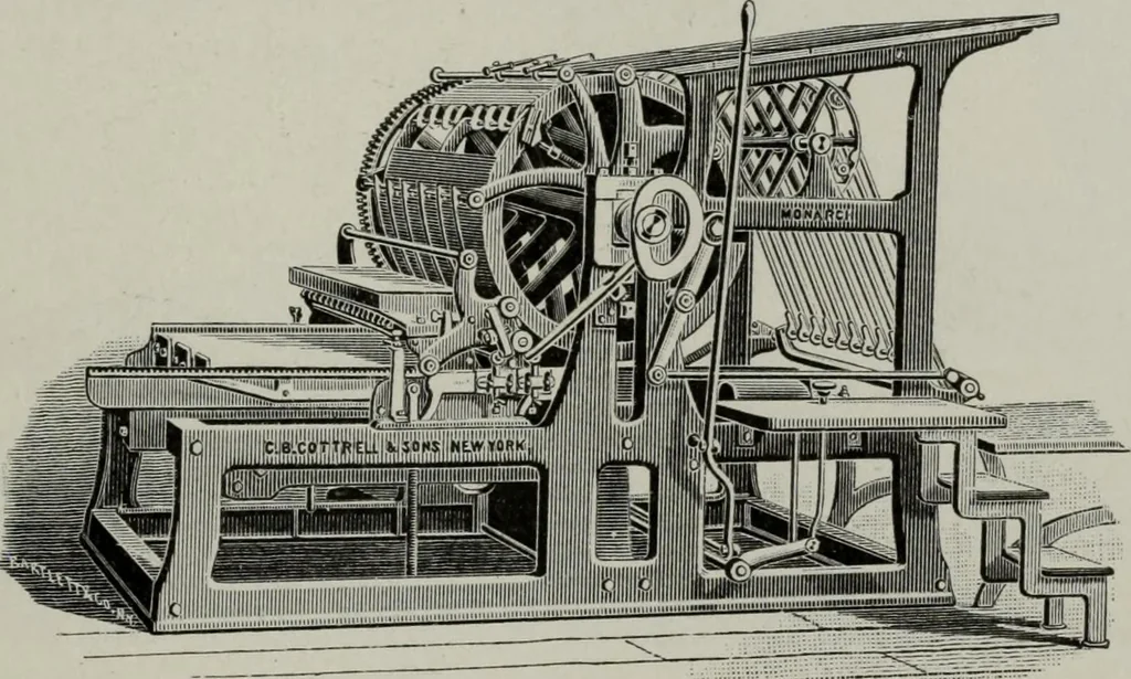 An illustration from Desk book of type specimens, borders, ornaments, brass rules and cuts : catalogue of printing machinery and printers' supplies, 1900, leaf 1048