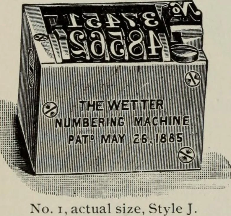 An illustration from Desk book of type specimens, borders, ornaments, brass rules and cuts : catalogue of printing machinery and printers' supplies, 1900, leaf 1061