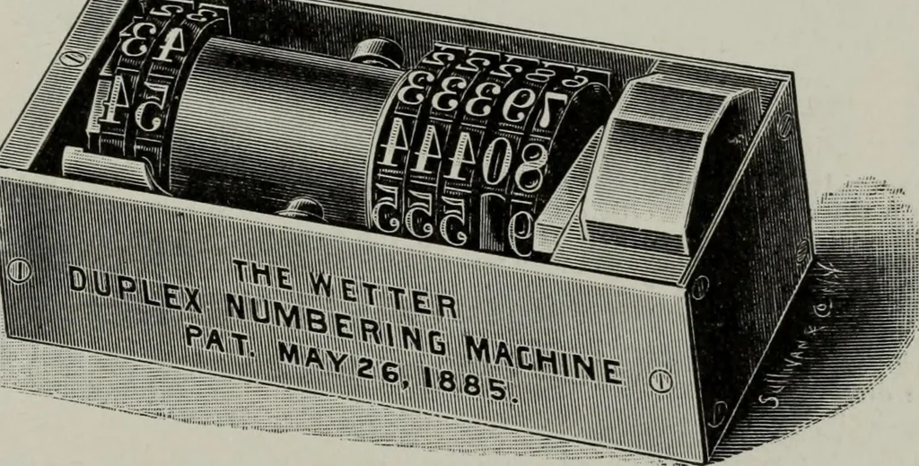 An illustration from Desk book of type specimens, borders, ornaments, brass rules and cuts : catalogue of printing machinery and printers' supplies, 1900, leaf 1062