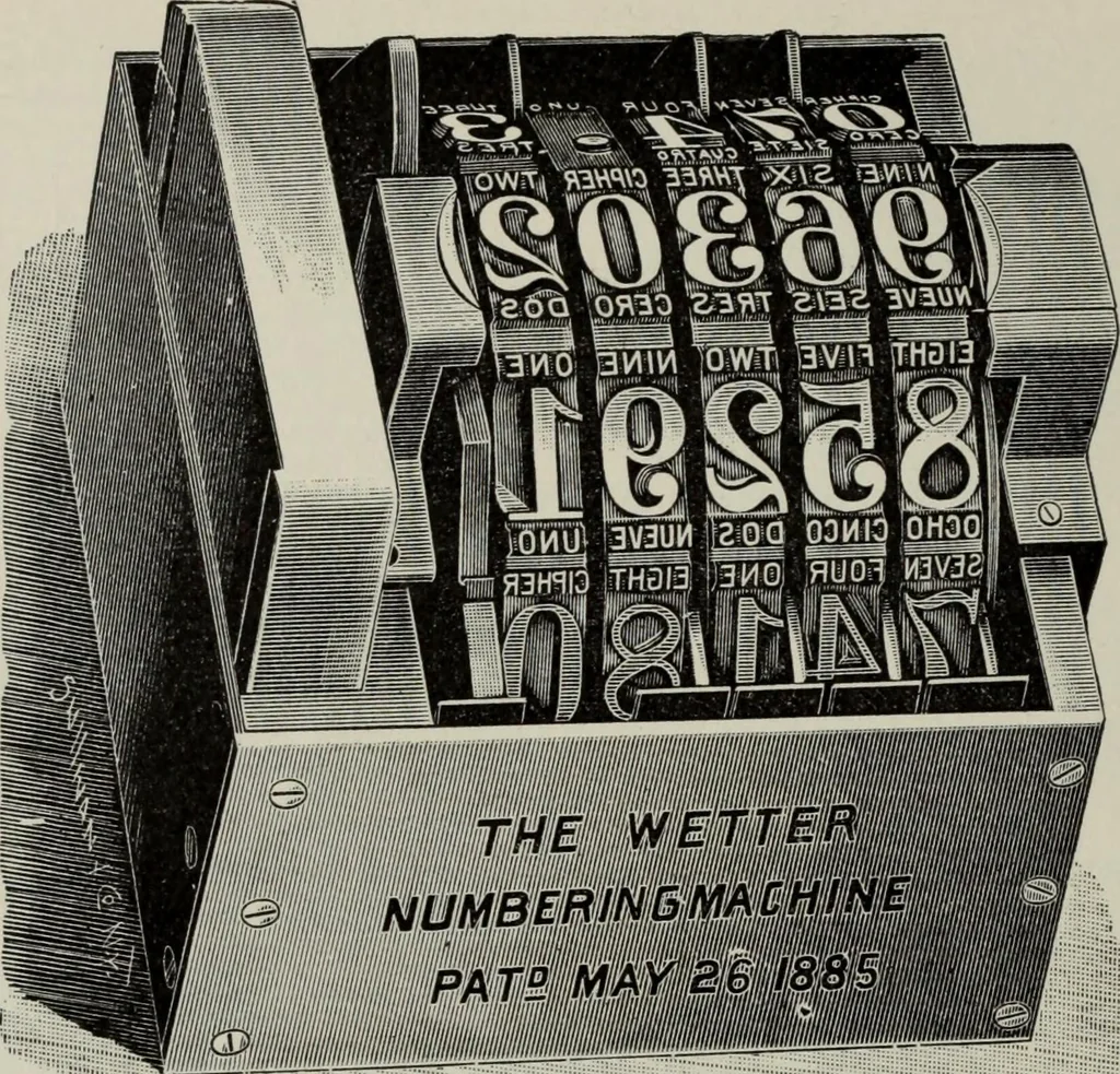 An illustration from Desk book of type specimens, borders, ornaments, brass rules and cuts : catalogue of printing machinery and printers' supplies, 1900, leaf 1063