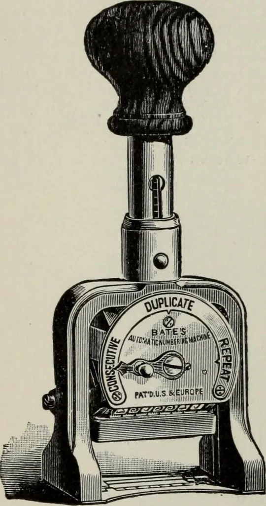 An illustration from Desk book of type specimens, borders, ornaments, brass rules and cuts : catalogue of printing machinery and printers' supplies, 1900, leaf 1065