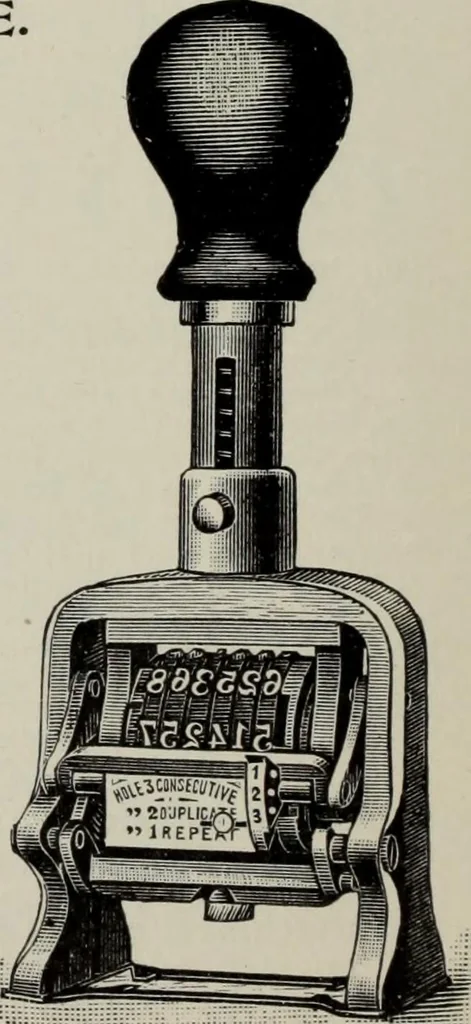 An illustration from Desk book of type specimens, borders, ornaments, brass rules and cuts : catalogue of printing machinery and printers' supplies, 1900, leaf 1065